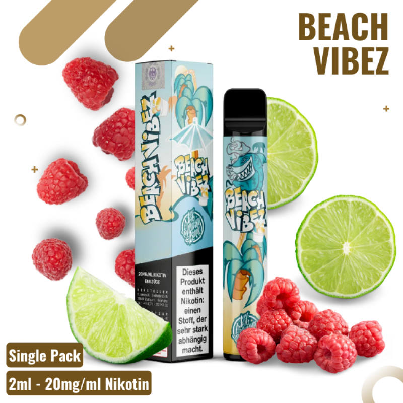 187 Vape - Beach Vibez - Einweg E-Shisha - 600 Zü...