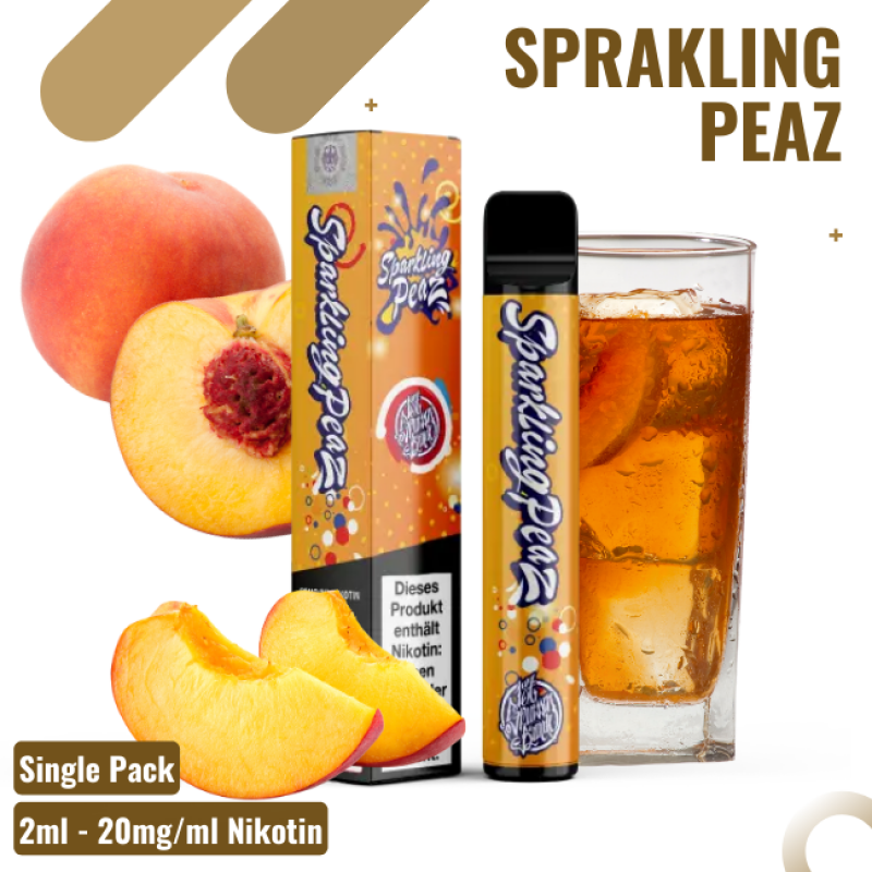 187 Vape - Sparkling Peaz - Einweg E-Shisha - 600 ...