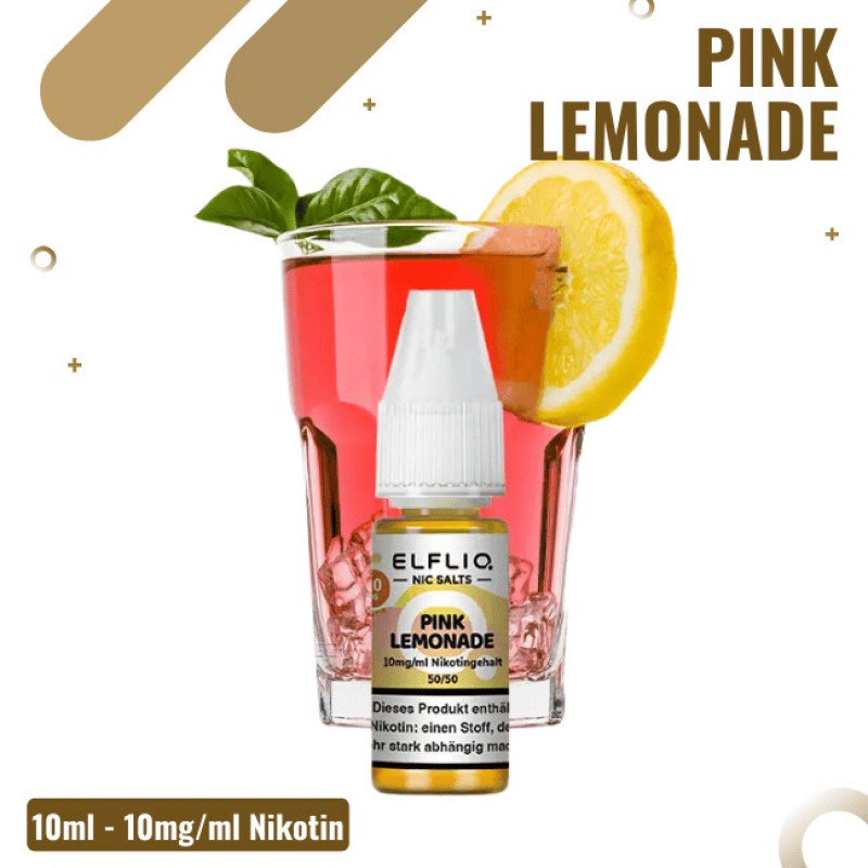 Elf Bar Elfliq 10ml - Pink Lemonade - 10mg Nikotin...