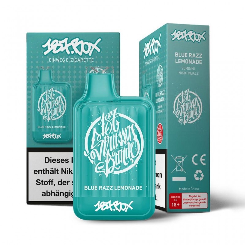 187 Box Vape - Blue Razz Lemonade - Einweg E-Shish...