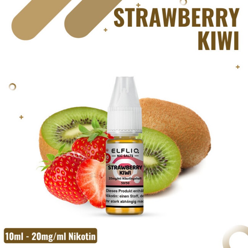 Elf Bar Elfliq 10ml - Strawberry Kiwi - 20mg Nikot...