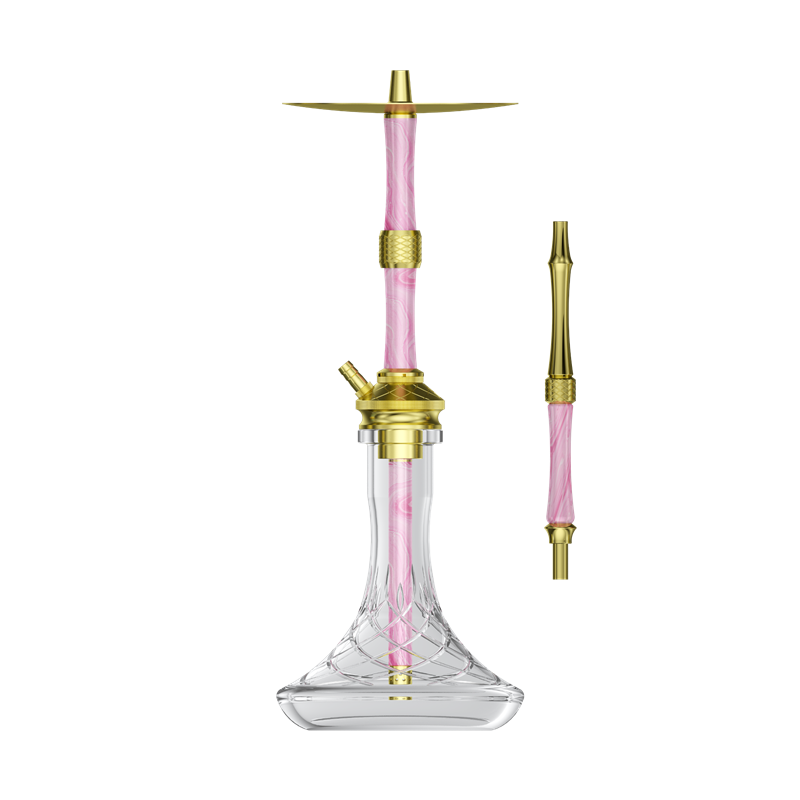 NZ Shisha Butterfly - Gold/Pink/White