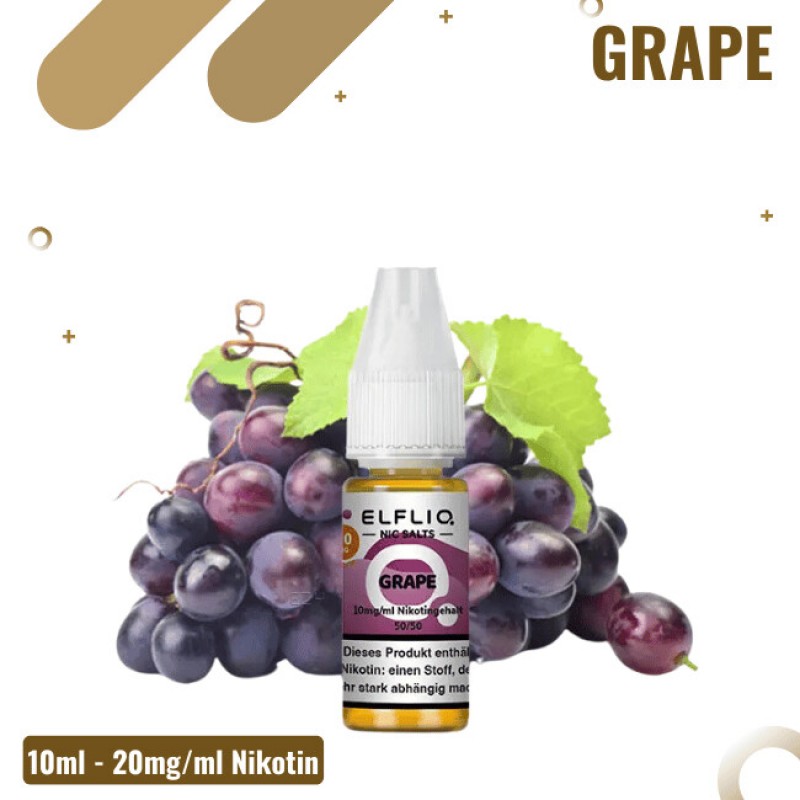 Elf Bar Elfliq 10ml - Grape - 20mg Nikotin - Nikot...