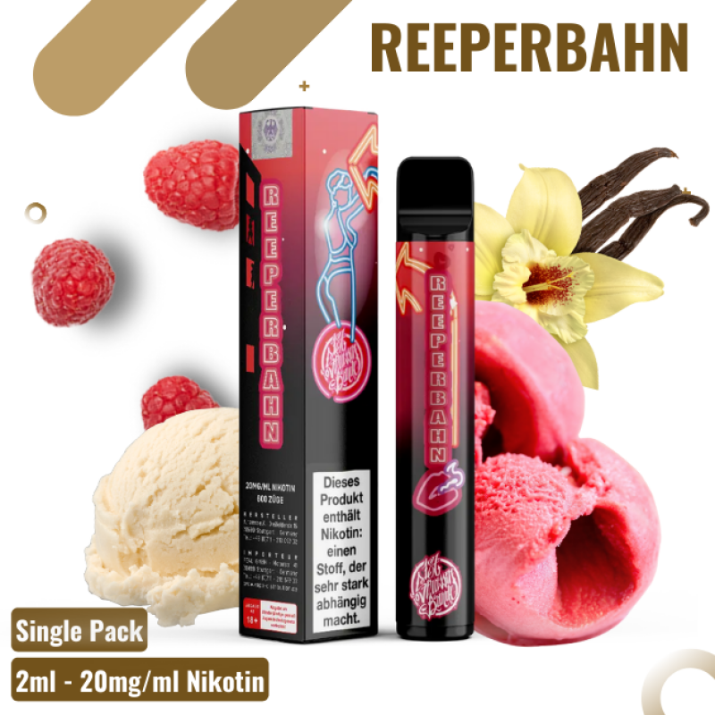 187 Vape - Reeperbahn - Einweg E-Shisha - 600 Züg...