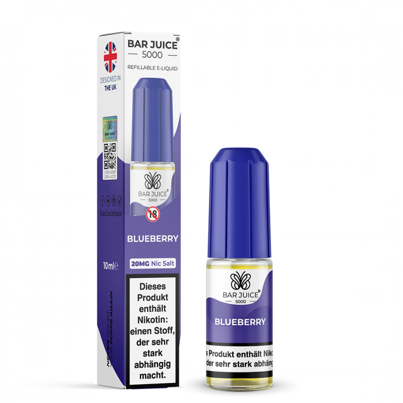 Bar Juice 5000 Nicsalt 10ml - Blueberry - 20mg Nik...