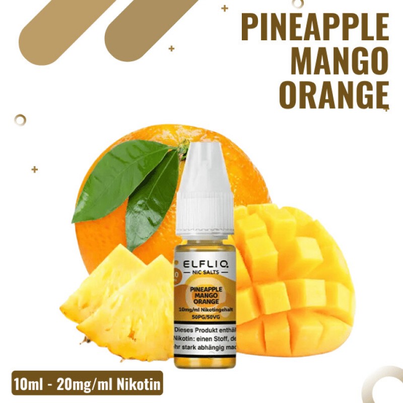 Elf Bar Elfliq 10ml - Pineapple Mango Orange - 20m...