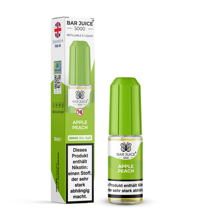 Bar Juice 5000 Nicsalt 10ml - Apple Peach - 20mg N...