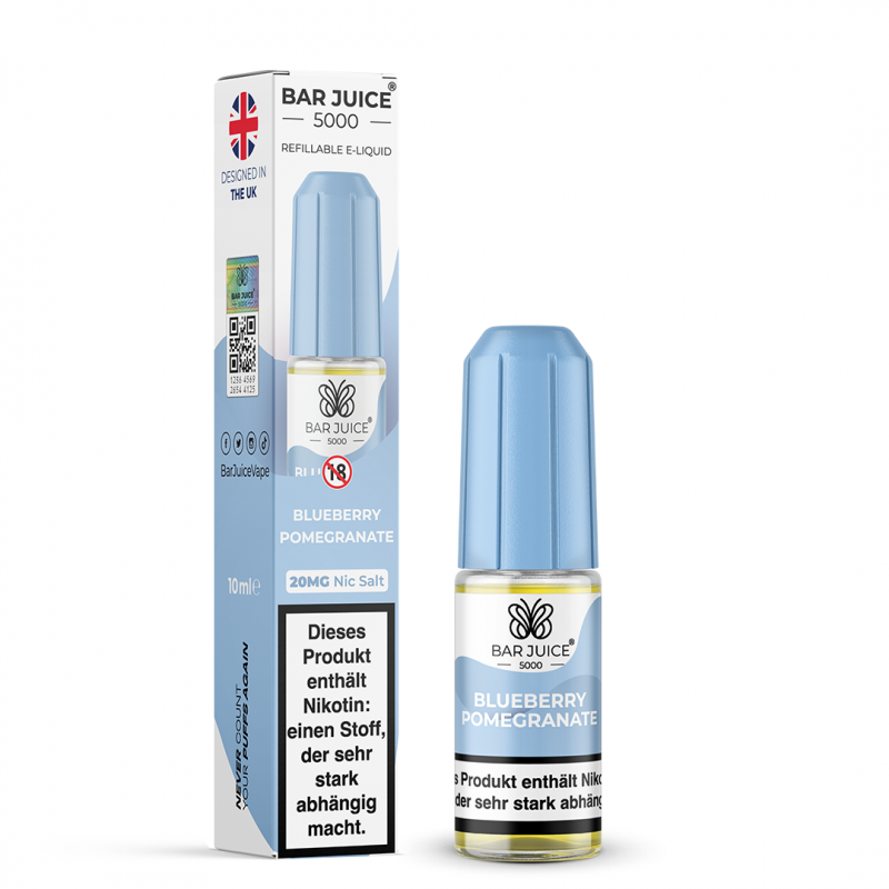 Bar Juice 5000 Nicsalt 10ml - Blueberry Pomegranat...