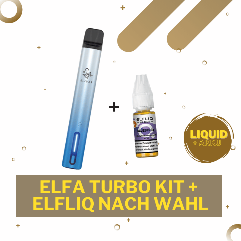 Aktion - ELFA Turbo Kit + Liquid Gratis