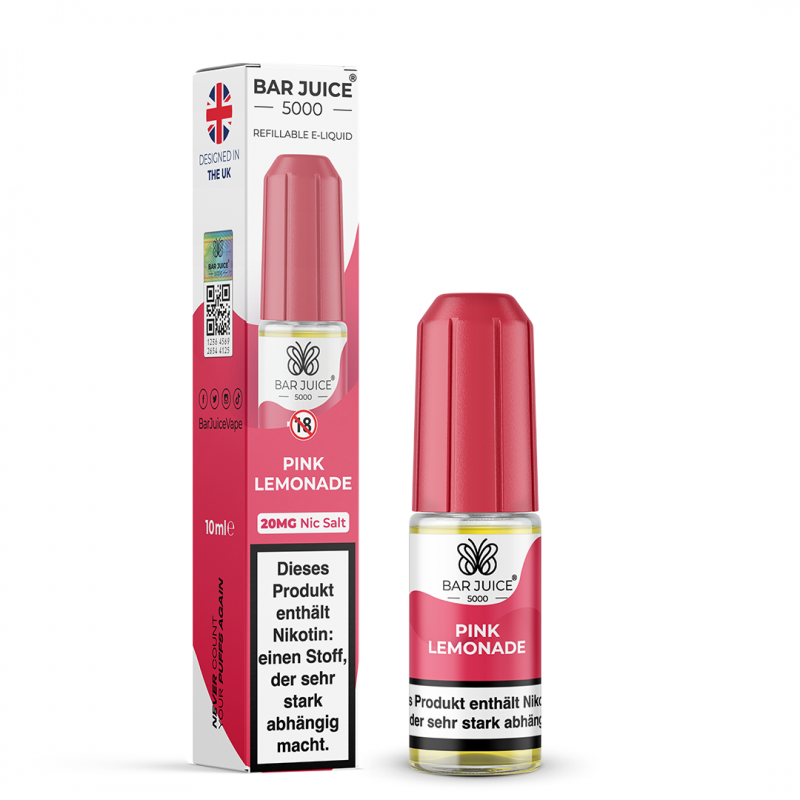 Bar Juice 5000 Nicsalt 10ml - Pink Lemonade - 20mg...