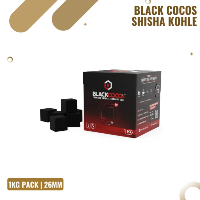 Black Cocos Naturkohle - 26er 1kg