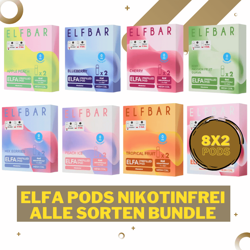 Elfa Pods Nikotinfrei by Elf Bar - Alle Sorten pro...
