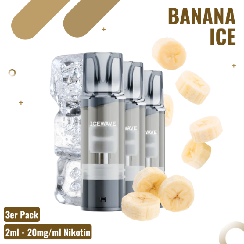 Icewave ELFA Pod - Banana Ice - 3er Pack