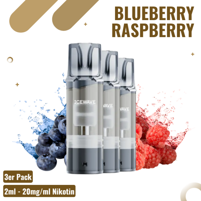 Icewave ELFA Pod - Blueberry Raspberry - 3er Pack