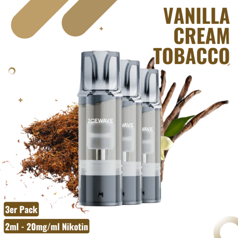Icewave ELFA Pod - Vanilla Cream Tobacco - 3er Pac...