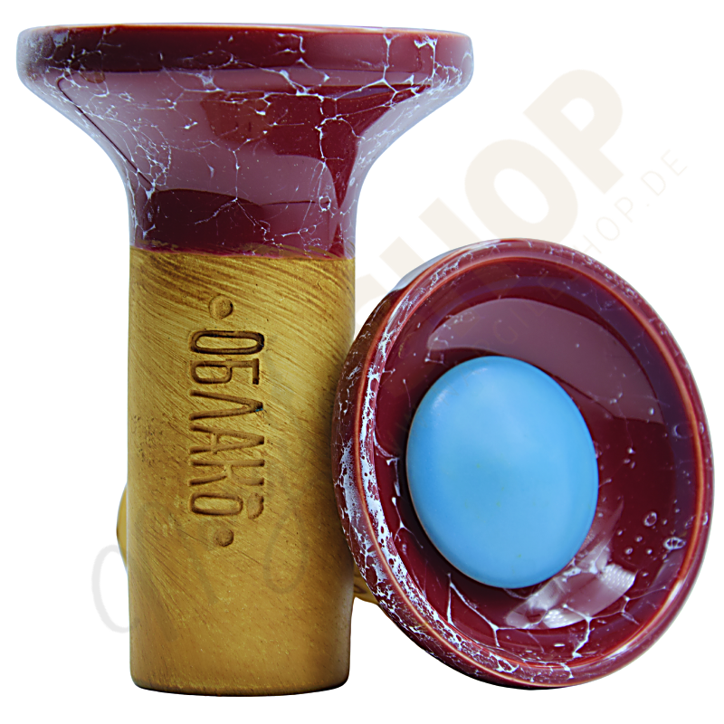 Oblako Phunnel Flow - Light Blue on Burgundy Marbl...