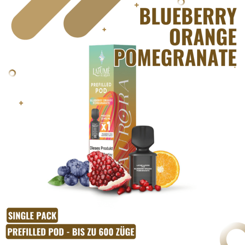 La Fume Aurora - Pod - Blueberry Orange Pomegranat...