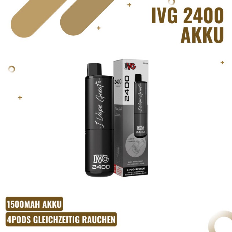 IVG 2400 Akku - Grey - Mehrweg Vape