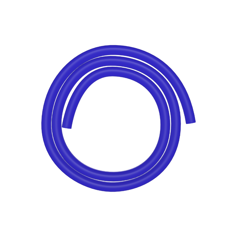 Silikonschlauch - Dunkelblau