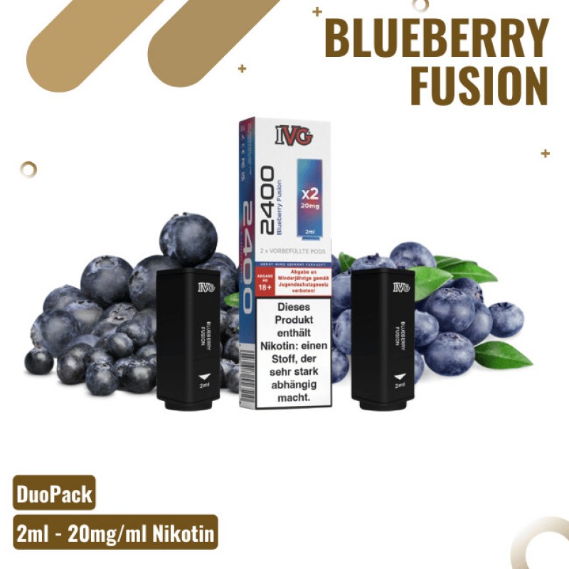 IVG 2400 Pod - Duo Pack - Blueberry Fusion