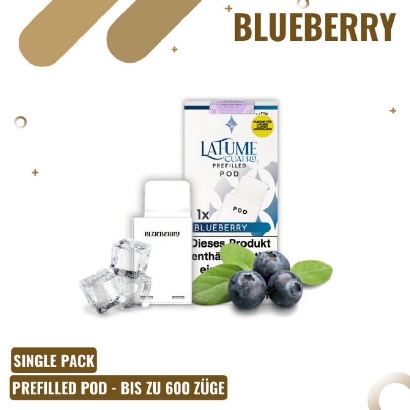 La Fume Cuatro - Pod - Blueberry Ice
