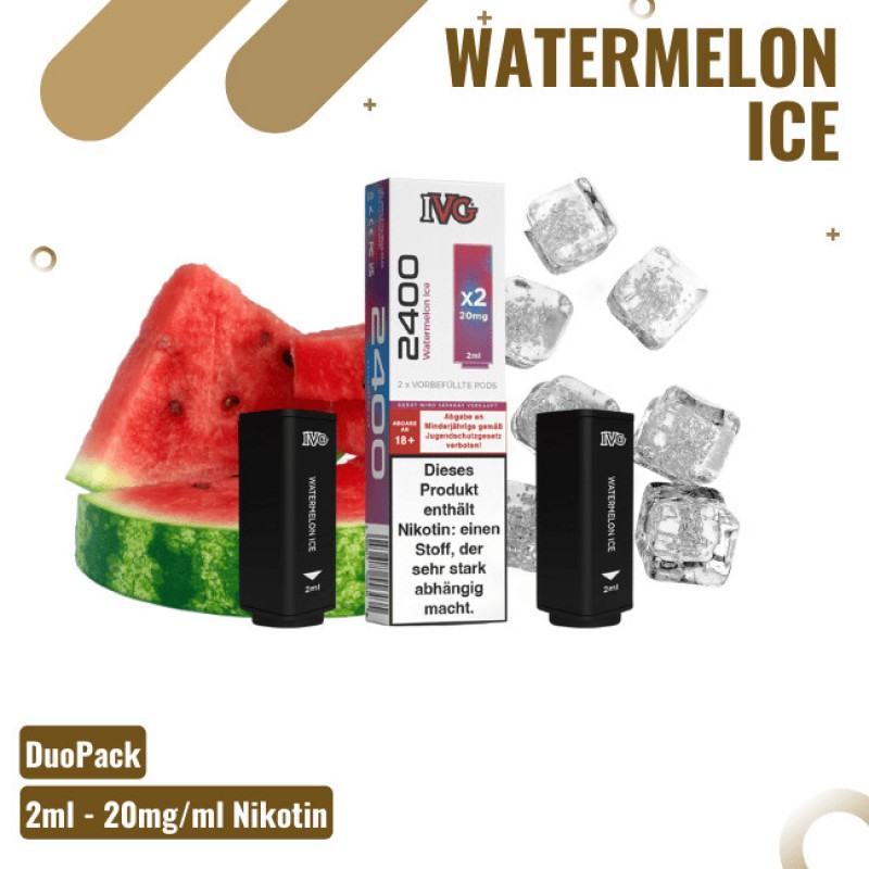 IVG 2400 Pod - Duo Pack - Watermelon Ice
