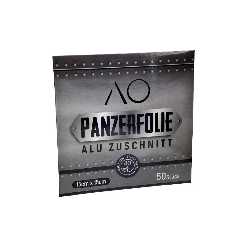 Panzeralufolie Geschnitten - 15x15cm