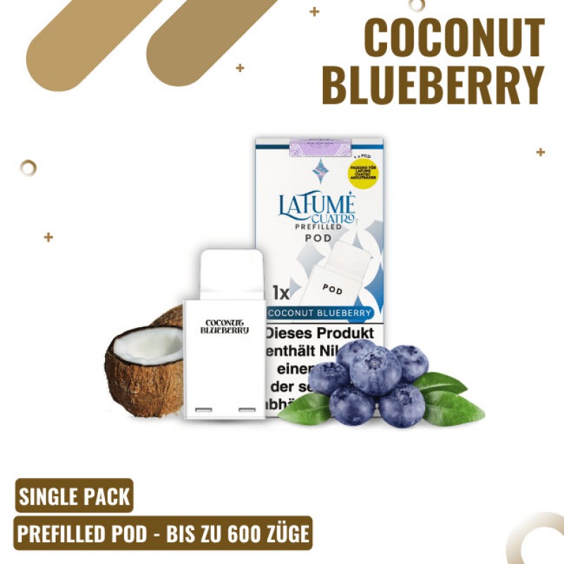 La Fume Cuatro - Pod - Coconut Blueberry
