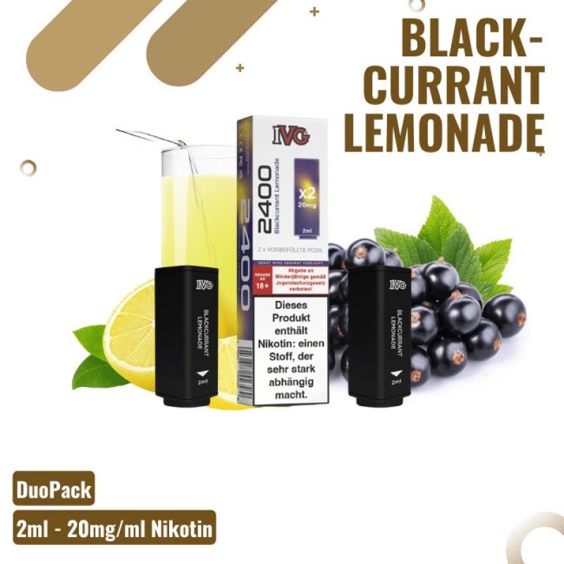 IVG 2400 Pod - Duo Pack - Blackcurrant Lemonade