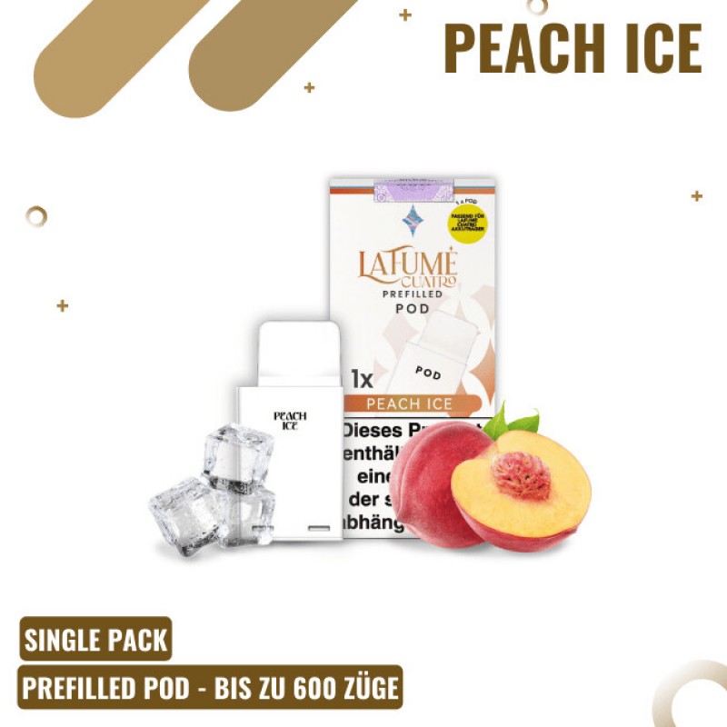 La Fume Cuatro - Pod - Peach Ice