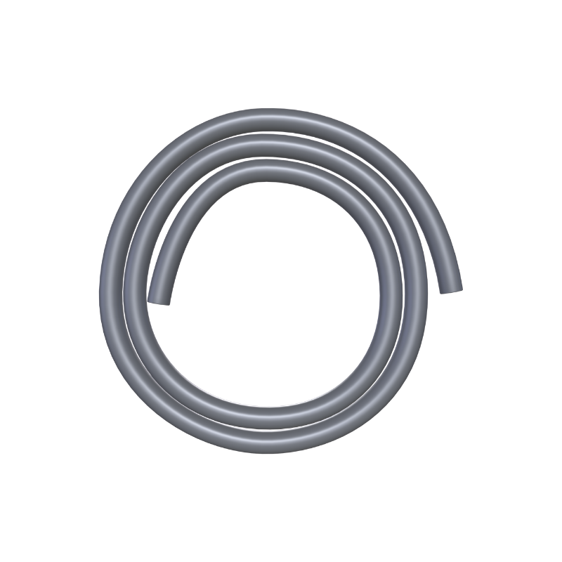 Silikonschlauch - Silber