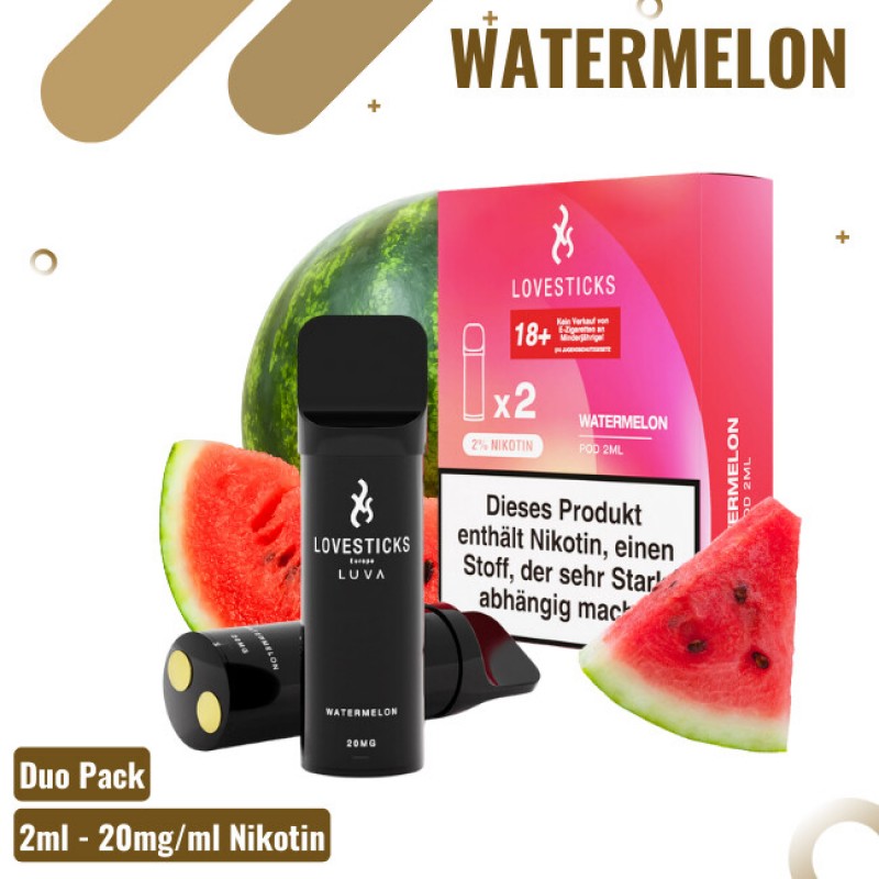 Lovestick Luva Pods - Watermelon - 2er Pack - 20mg...