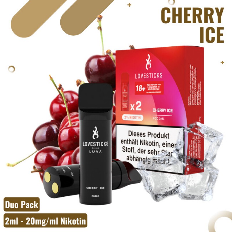 Lovestick Luva Pods - Cherry Ice - 2er Pack - 20mg...