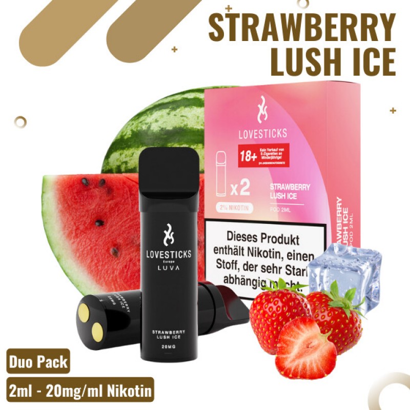 Lovestick Luva Pods - Strawberry Lush Ice - 2er Pa...