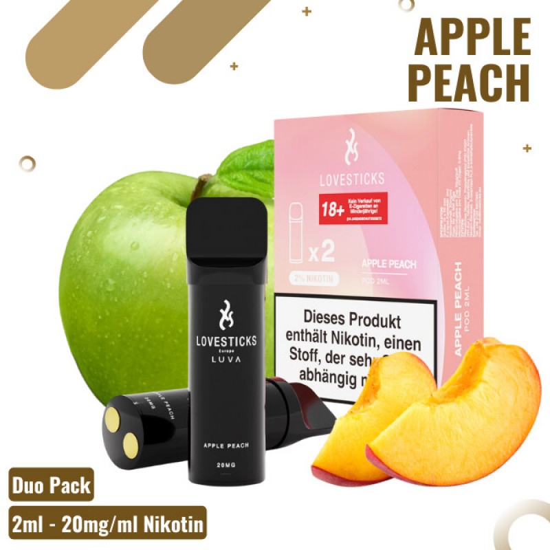 Lovestick Luva Pods - Apple Peach - 2er Pack - 20m...