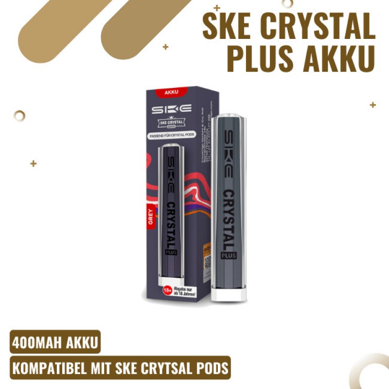 SKE Crystal Plus Basisgerät - Akku - Grau