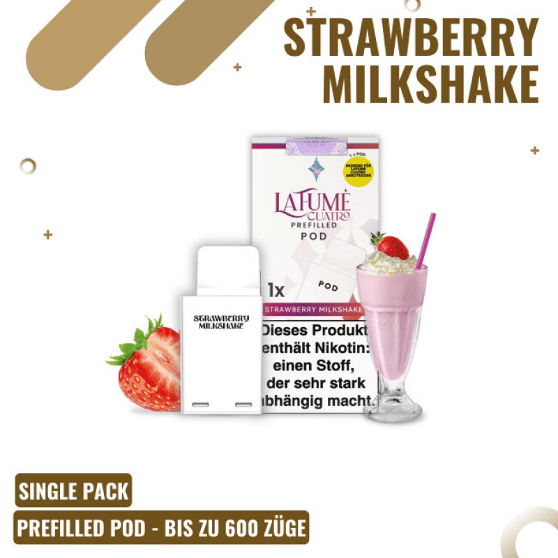 La Fume Cuatro - Pod - Strawberry Milchshake