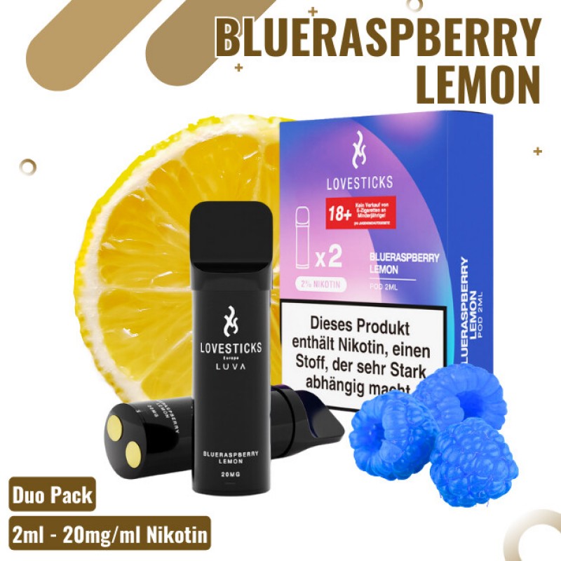Lovestick Luva Pods - Blueraspberry Lemon - 2er Pa...