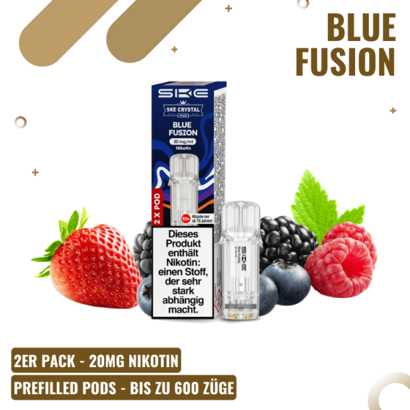 SKE Crystal Plus PODS - Blue Fusion - 2er Pack - 2...