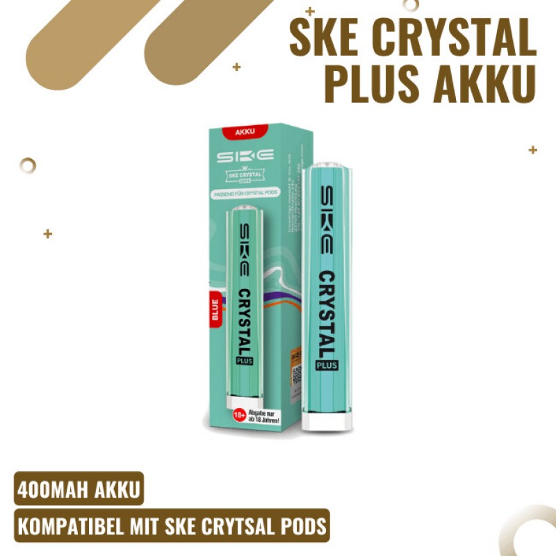SKE Crystal Plus Basisgerät - Akku - Blau