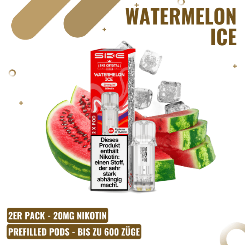 SKE Crystal Plus PODS - Watermelon Ice - 2er Pack ...