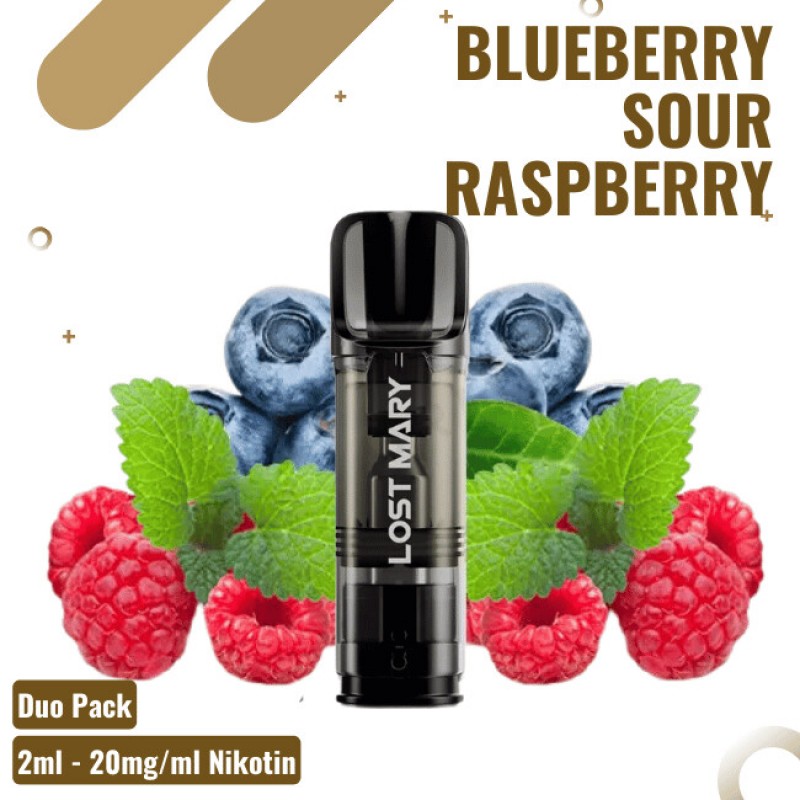 Lost Mary Tappo - Duopack POD - Blueberry Sour Ras...
