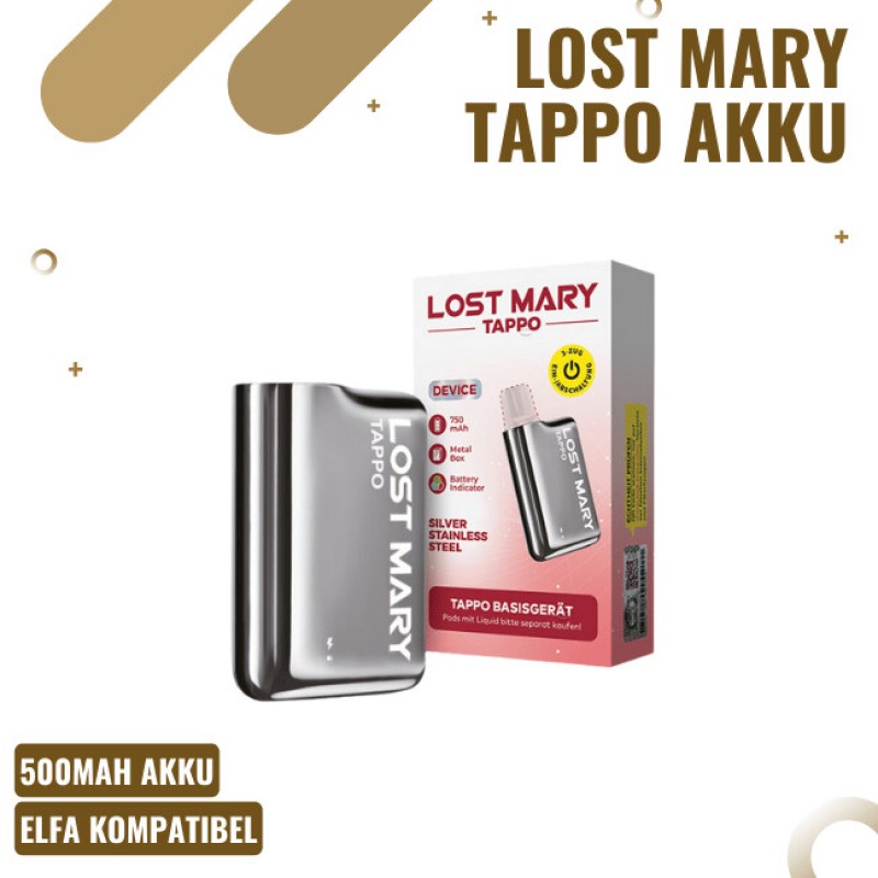 Lost Mary Tappo - Basisgerät - Silver Stainless S...