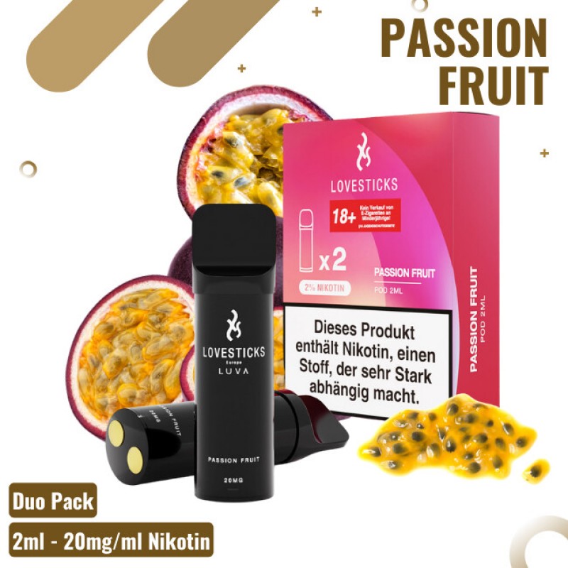 Lovestick Luva Pods - Passionfruit - 2er Pack - 20...