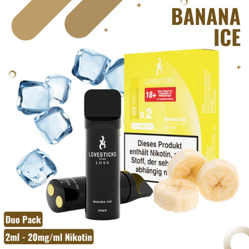 Lovestick Luva Pods - Banana Ice - 2er Pack - 20mg...